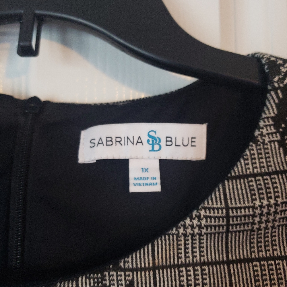 Sabrina Blue 1X Dress